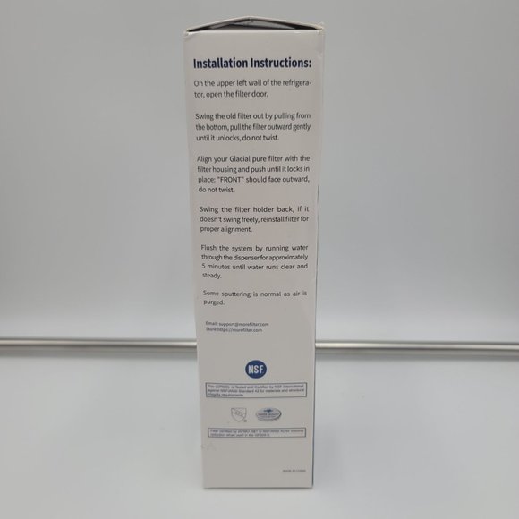 Glacial Pure Filter Replacement Refrigerator GP005 Fridge Water Filtration - Picture 5 of 5
